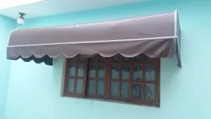 TOLDO CURVADO LONA MARROM